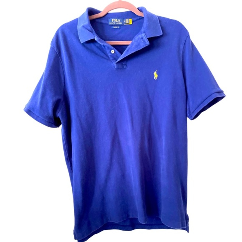 Polo‎ Ralph Lauren Classic Fit Indigo Blue Polo Shirt large